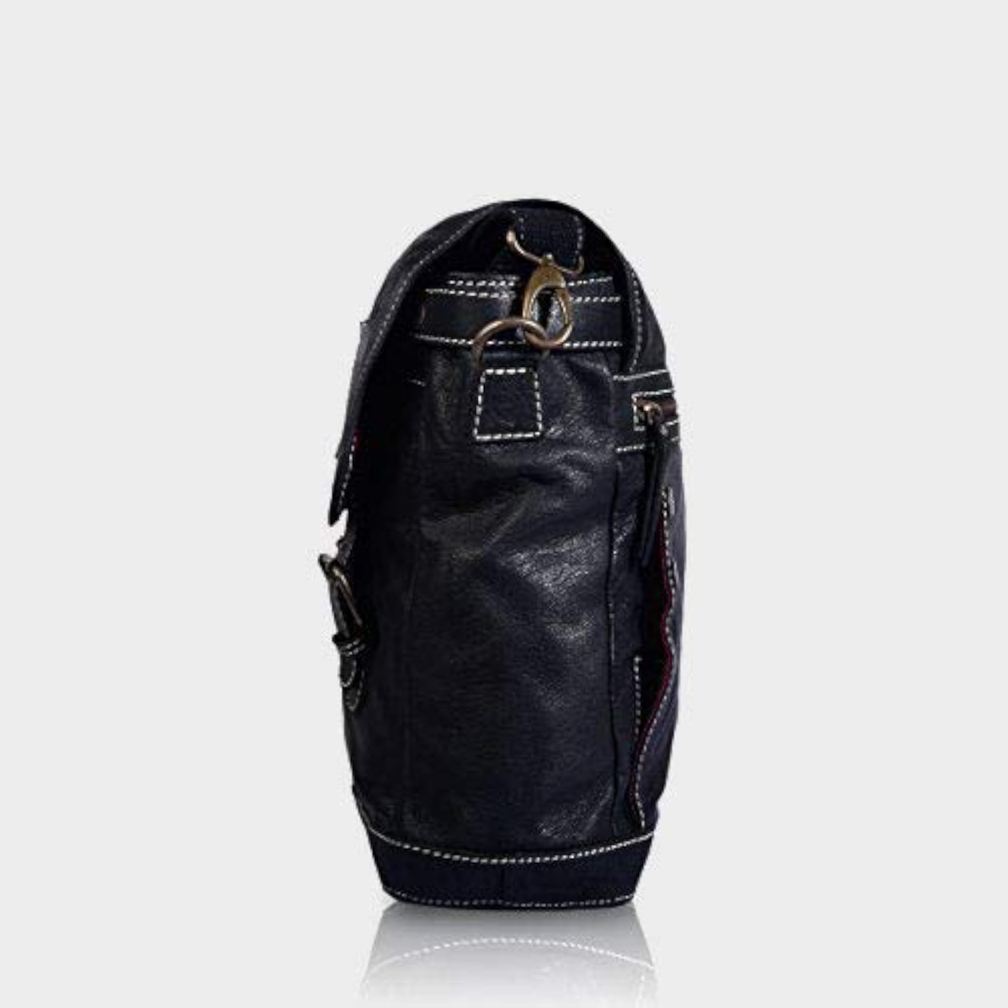 PEAGUS Genuine Leather Messenger Bag, Classic Style